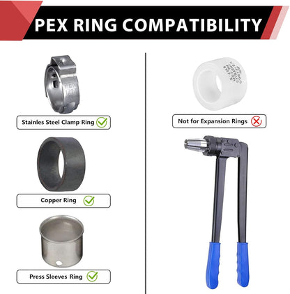 (Pack of 20)  Pex 3/8" X 3/8" Straight Coupling Brass Crimp Fittings, ASTM F1807
